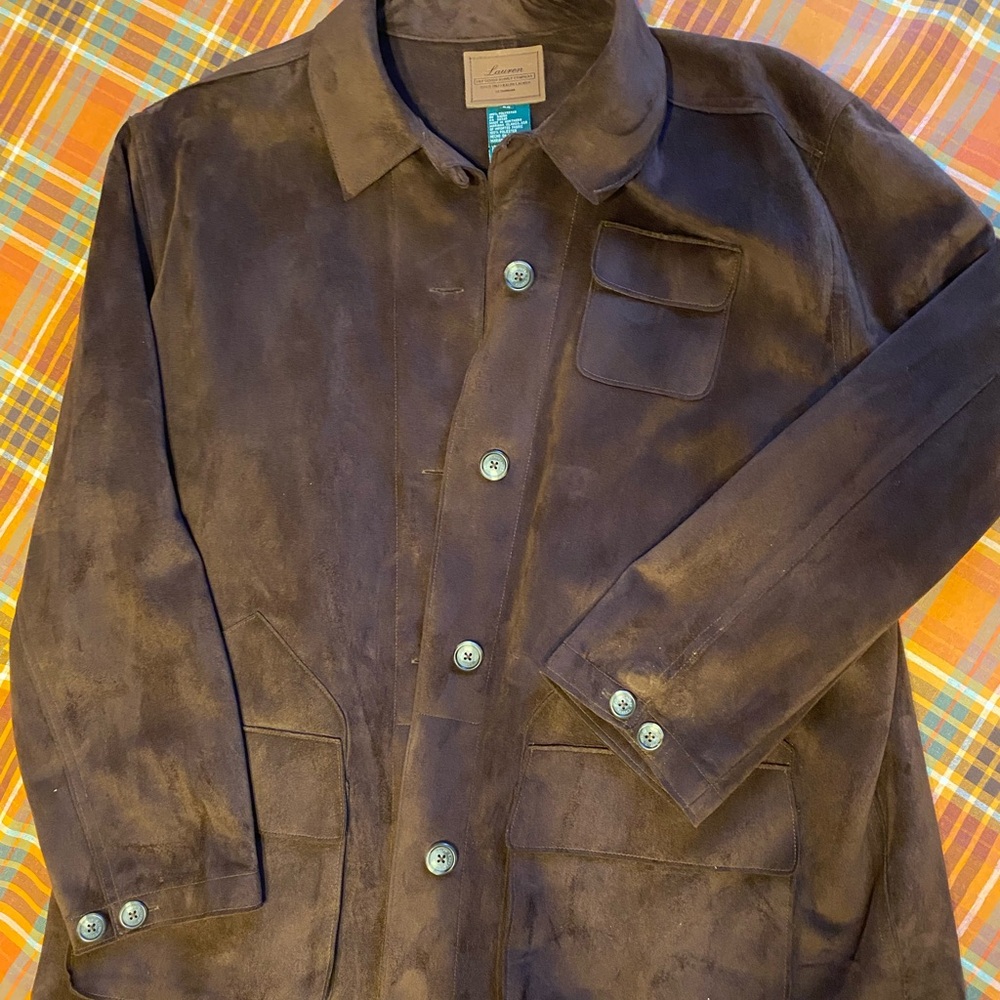 Lauren Ralph Lauren Dark Brown Suede Jacket
